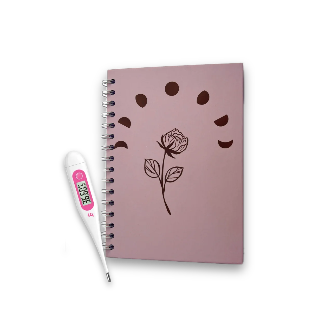 Pack Primeros Pasos: termómetro basal Vinca Lite junto al Registro Esencial.