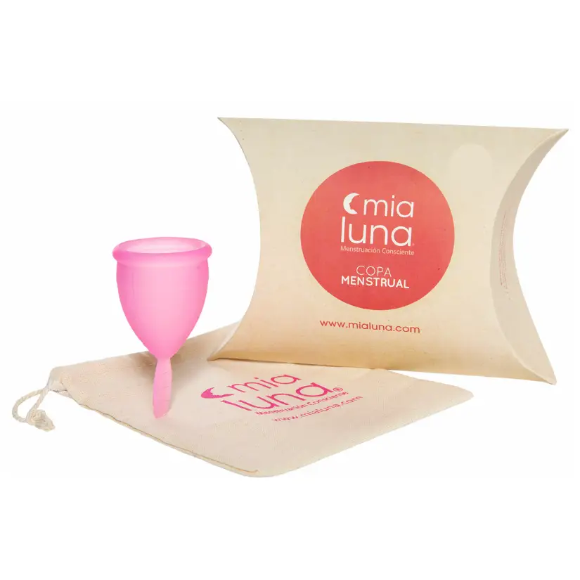 Copa Menstrual Rosada + Vaso Limpiador - Imagen 2