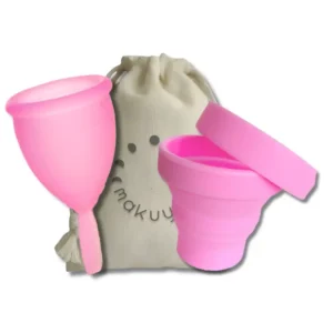 Copa Menstrual Rosada + Vaso Limpiador